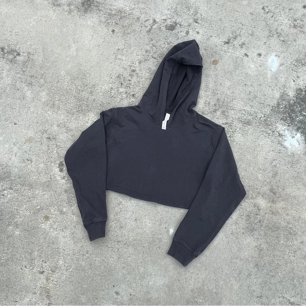 lululemon scuba black Cropped Hoodie